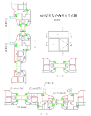 60B鋁塑復合內開窗