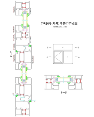 63A系列(外開)冷橋門